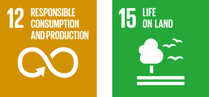 12 RESPONSIBLE CONSUMPTION AND PRODUCTION 15 LIFE ON LAND